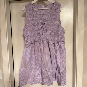 Old Navy Lavender Sleeveless Ruffled Dress
